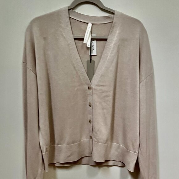 Aritizia The Group by Babaton Clarity Cardigan Silk and cashmere cardigan Size L - Picture 4 of 9